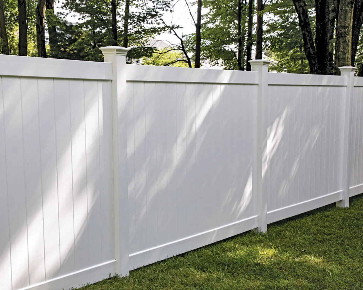 White Vinyl Fence